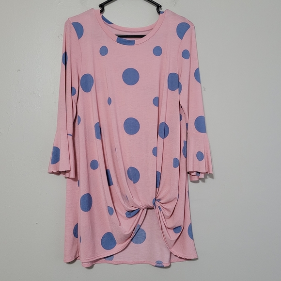 NWT SOL RHR Boutique Polka-dot Blouse - Picture 1 of 11